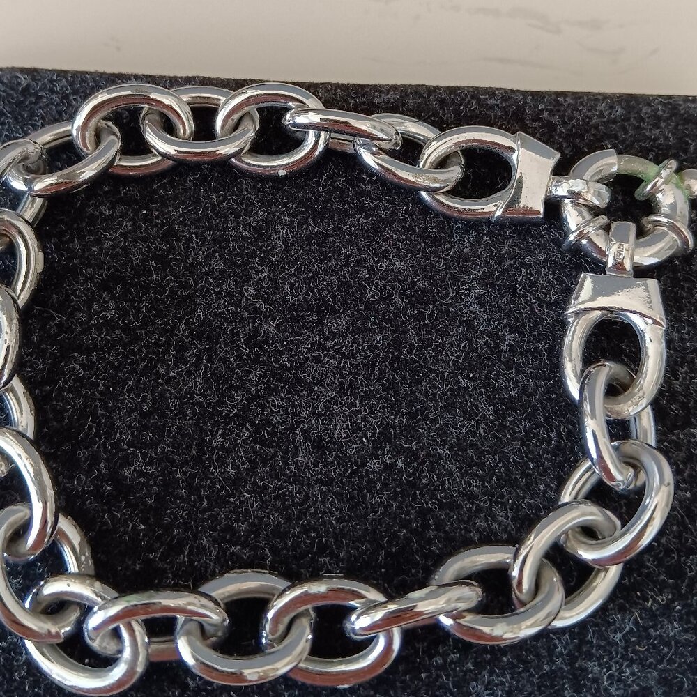 925 Sterling Silver Italian Design Charm Bracelet